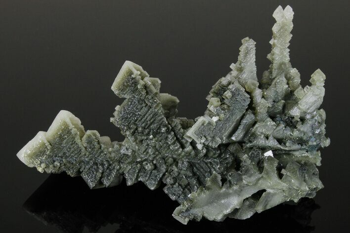 Skeletal Halite Crystals with Tolbachite - Poland #175420
